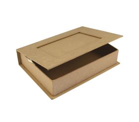 Pappmaché Buch-Box FSC Recycled 100%