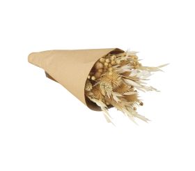 Dried flower bouquet w.paper sleeve