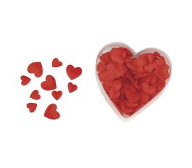 Miniatures satin-tissu: Coeur, ouaté