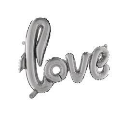 Ballon Ecriture  love, argent