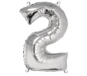 Folienballon Zahl 2