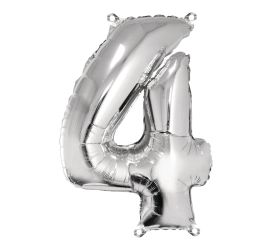 Folienballon Zahl 4