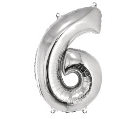 Folienballon Zahl 6