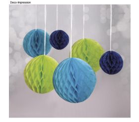 Honeycomb balls to hang