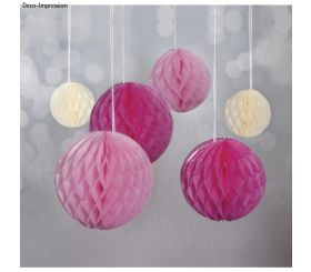 Honeycomb balls to hang
