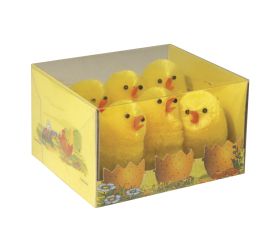 Poussins en chenille de soie