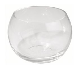 Glas-Gefäß rund
