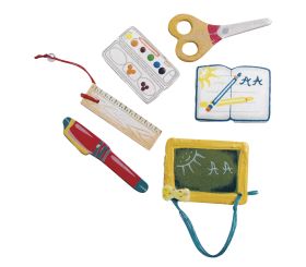 Holzstreuteile: Schulanfang