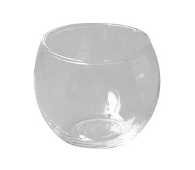 Glasgefäß, rund, 7,5 cm ø