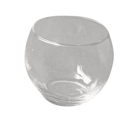 Vase en verre, ronde, 6,5 cm ø