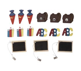 Holzstreuteile: Schule