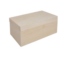 Holz-Box mit Deckel, FSCMixCredit