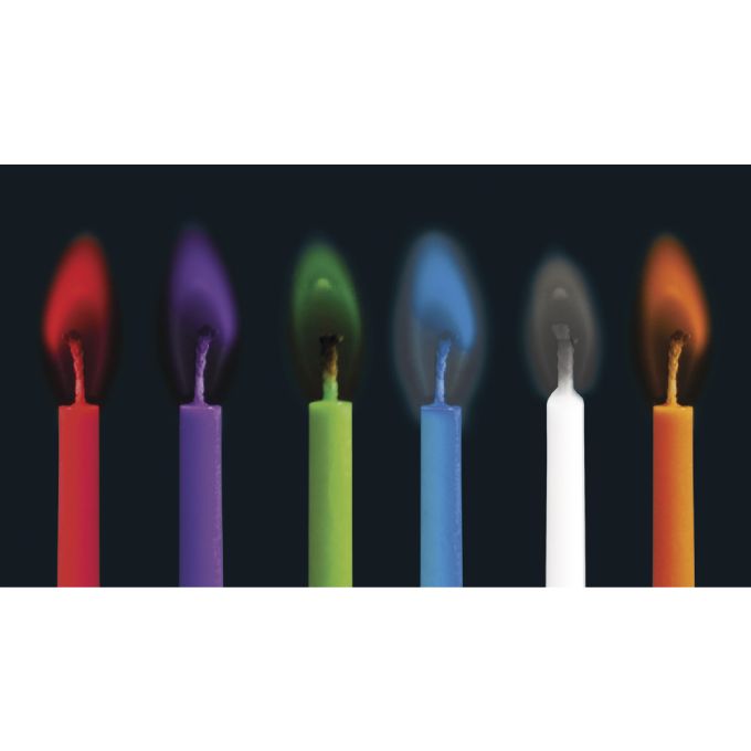 Bougies flammes de couleur