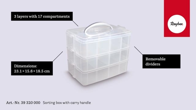 Sorting box w. carry handle – Rayher