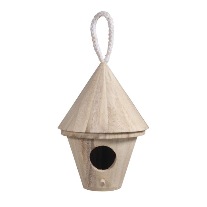 Nichoir à Oiseaux En Bois Rayher - 12x7,5x13cm - à Personnaliser - FSC Mix Credit