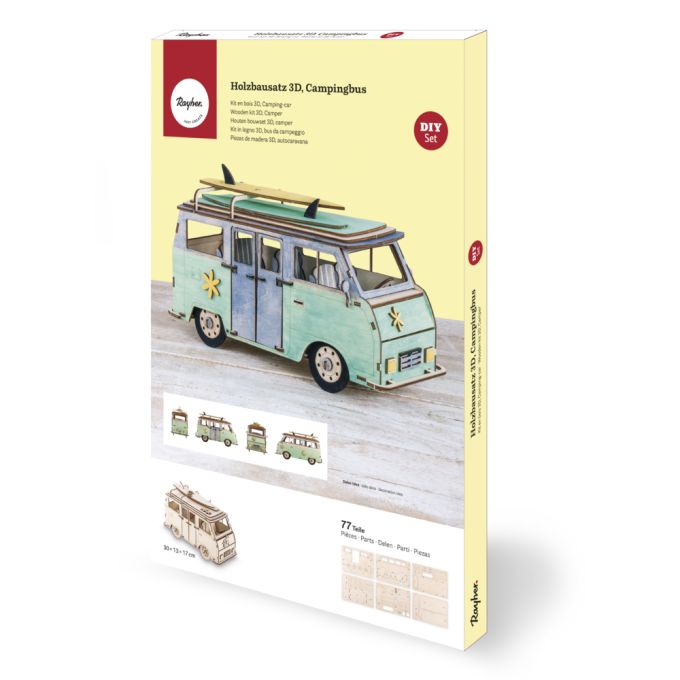 Drewart Wooden Camper Kids Vehicles - Happy Monkey Shop