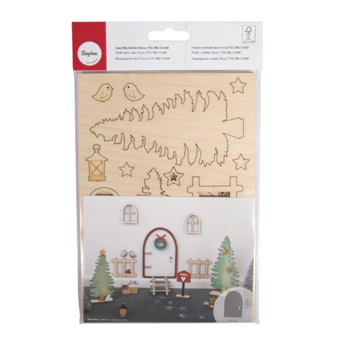Wichtelhaus Holzbausatz Von Rayher - FSC Holz Für Gemütliche Weihnachtsdekoration