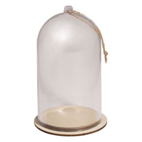 Plastic dome with base, 8cm ø