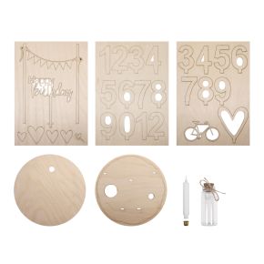 Wooden B-day plate, FSC Mix Credit