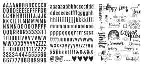 Transfer Rub on 3D Words