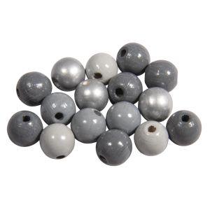 Assort. perles en bois , FSC 100%, 10mm