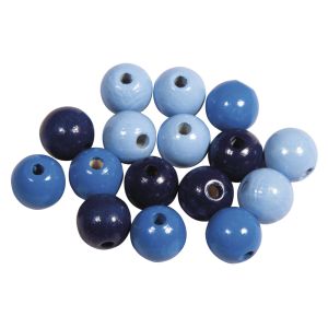 Perles en bois FSC 100%, polies, 12mm ø