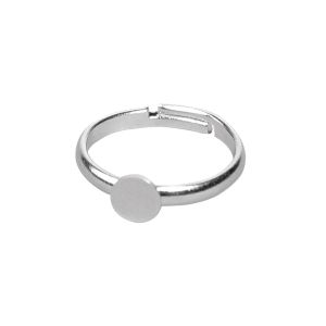 Bague à décorer avec rondelle, 6mm ø