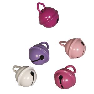 Déco-Clochettes en métal rose mix, ø15mm
