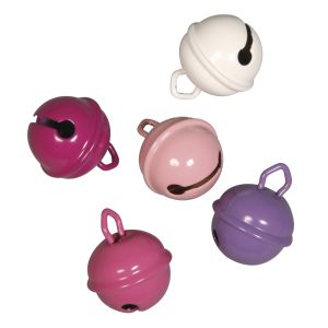 Déco-Clochettes en métal rose mix,ø19mm