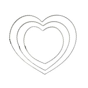 Coeur en fil métallique ondulé