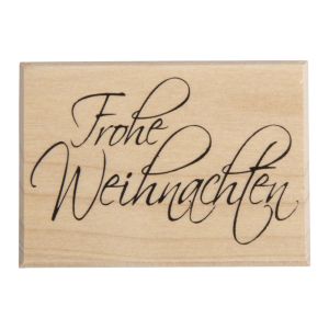 Tamp. bois  Frohe Weihnachten