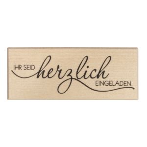 Tampon Herzlich eingeladen