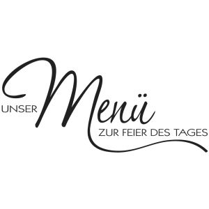 Tampon Menü zur Feier des Tages