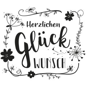 Tampon Herzlichen Glückwunsch