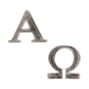 Motif en cire: Alpha + Omega