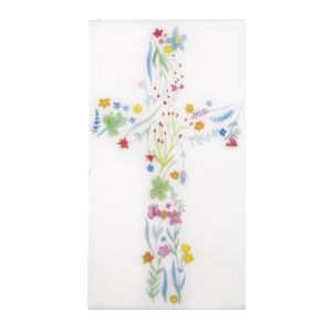 Motifs de cire Croix florale