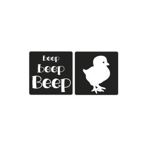 Labels Poussins  beep beep beep