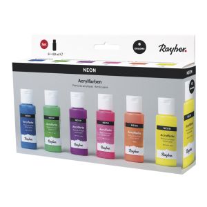 Peintures acryliques kit Néon
