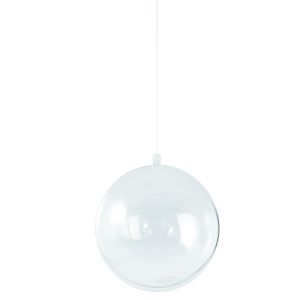Boule en plastique, 2 parties, 16 cm ø