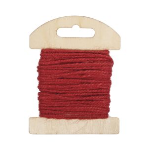 Jute cord on wood card, 1.5mm ø
