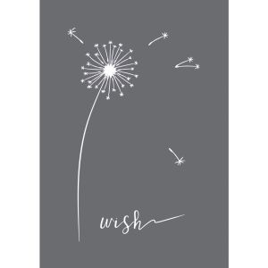 Pochoir de sérigraphie Wish A5
