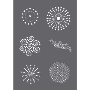 Pochoir de sérigraphie Dots A5