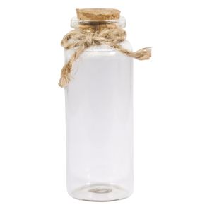 Récip. en verre av.couvercle liège, ø3cm