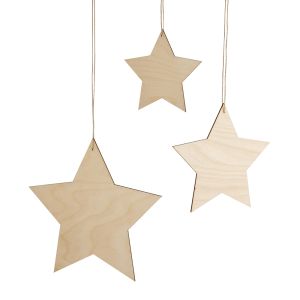 Déco en bois Etoile, FSC Mix Credit