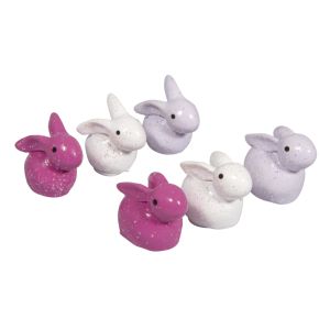 Lapins en polyrésine