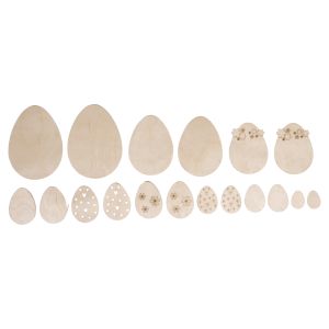 Bois plaqué Oeufs de Pâques