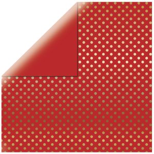 Scrapbookingpapier Gold Foil Dots
