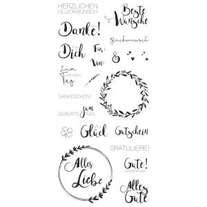 Clear Stamps - Viele Wünsche