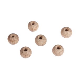 Perles en bois brut 6mm ø