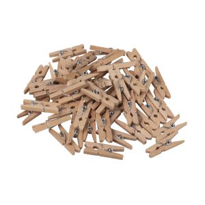 Mini pinces à linge en bois, 2,5 cm